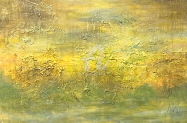Painting titled "'' SONGES D'ÉTÉ ''" by Nathalie Morin, Original Artwork, Acrylic Mounted on Wood Stretcher frame