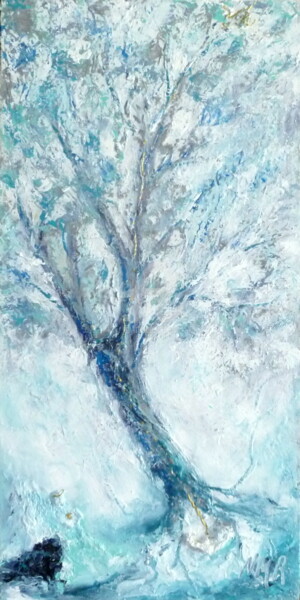 Painting titled "SOURCE OF LIFE" by Nathalie Morin, Original Artwork, Acrylic