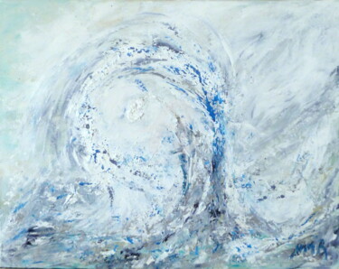 Painting titled "GIFT FROM THE SEA" by Nathalie Morin, Original Artwork, Acrylic Mounted on Wood Stretcher frame