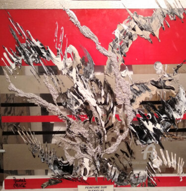 Картина под названием ""RED E-MOTION"" - Nathalie Nadal-Olivié, Подлинное произведение искусства, Акрил