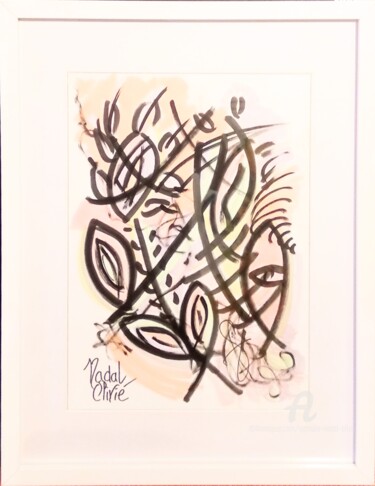 Drawing titled "OEUVRE UNIQUE "SPRI…" by Nathalie Nadal-Olivié, Original Artwork, Marker