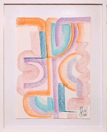 Zeichnungen mit dem Titel "OEUVRE UNIQUE "FLUE…" von Nathalie Nadal-Olivié, Original-Kunstwerk, Pastell