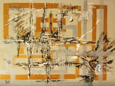 Peinture intitulée "PRESTIGIEUSE OEUVRE…" par Nathalie Nadal-Olivié, Œuvre d'art originale, Acrylique Monté sur Châssis en b…