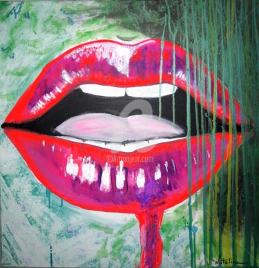 Malarstwo zatytułowany „Sexyness #artistsup…” autorstwa Natalina, Oryginalna praca, Akryl