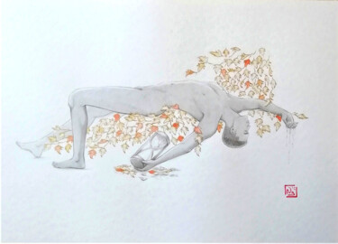 Un jour viendra...- n°7 Pintura titulada "Un jour viendra...-…" por Nathalie Nathalie Boyer, Obra de arte original, Tinta