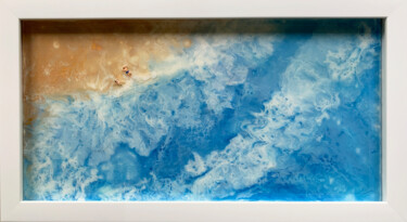 Painting titled "On a sunny day" by Nathalie Pelisson, Original Artwork, Acrylic Mounted on Wood Stretcher frame