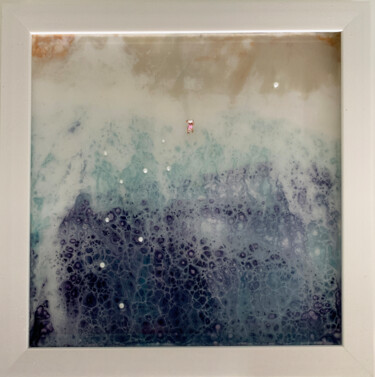 Картина под названием "Sea of Balls" - Nathalie Pelisson, Подлинное произведение искусства, Акрил Установлен на Деревянная р…