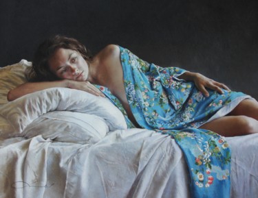 "Le Septième Jour" 65x53 cm Zeichnungen mit dem Titel ""Le Septième Jour"…" von Nathalie Picoulet, Original-Kunstwerk, Pastell
