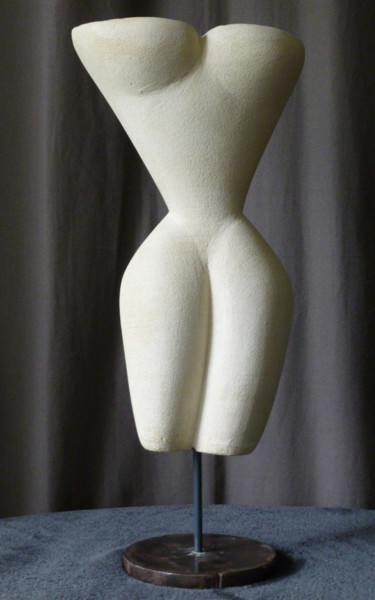 Sculpture titled "Buste Grec" by Nr, Original Artwork, Stone