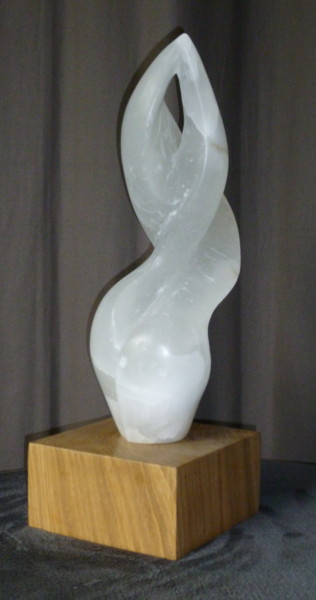 Sculpture intitulée "Flamme" par Nr, Œuvre d'art originale, Pierre