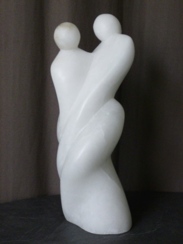 Sculpture intitulée "Couple" par Nr, Œuvre d'art originale, Pierre