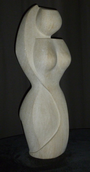 Sculpture intitulée "Femme Primaire" par Nr, Œuvre d'art originale, Pierre