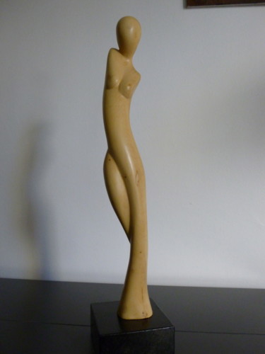 Sculpture intitulée "Longiligne" par Nr, Œuvre d'art originale, Bois