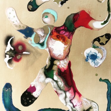 Peinture intitulée "Le jongleur" par Nathalie Serero, Œuvre d'art originale