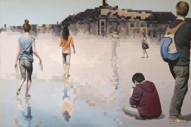 "Vue du Miroir" başlıklı Tablo Nathalie Si Pié tarafından, Orijinal sanat, Akrilik