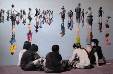 绘画 标题为“Miroirs” 由Nathalie Si Pié, 原创艺术品, 丙烯