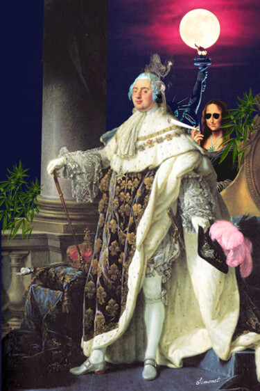 Digital Arts titled "Louis XVI et la Joc…" by Nathalie Simonet, Original Artwork, Photo Montage