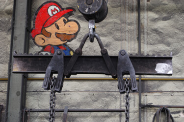 Digitale Kunst mit dem Titel "Super Mario en mili…" von Nathalie Simonet, Original-Kunstwerk, Fotomontage