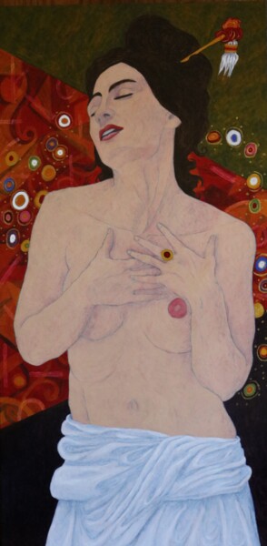 Картина под названием "Orgueil 2" - Nathalie Sorroche, Подлинное произведение искусства, Масло