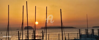 Fotografía titulada "Lerins vues de Cann…" por Nathalie Thill, Obra de arte original, Fotografía no manipulada