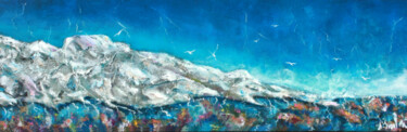 Pintura titulada ""Iceberg tropical"" por Nathalie Troalen, Obra de arte original, Acrílico