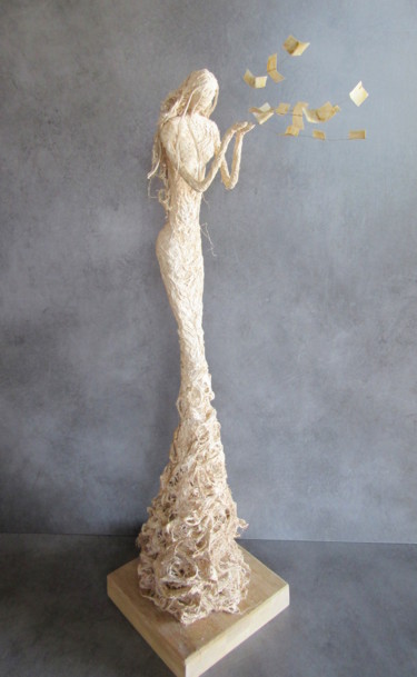 雕塑 标题为“Le souffle des mots” 由Nathalie Villate-Lafontaine, 原创艺术品, 石膏
