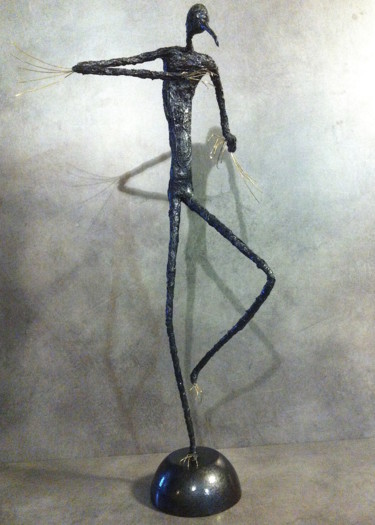 Sculpture intitulée "Danse de l'Homme Oi…" par Nathalie Villate-Lafontaine, Œuvre d'art originale
