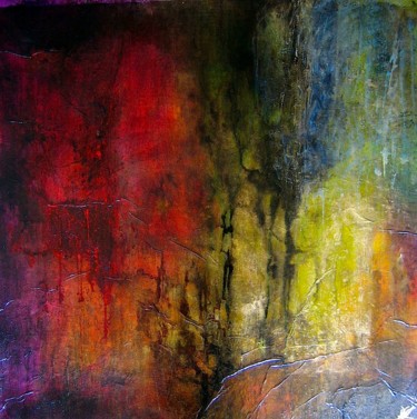 Pittura intitolato "Antre de cerveau re…" da Nathalie Villate-Lafontaine, Opera d'arte originale, Inchiostro