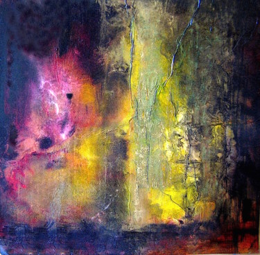 Painting titled "Dans le rêve d'un D…" by Nathalie Villate-Lafontaine, Original Artwork, Ink