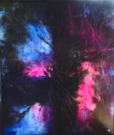 Ζωγραφική με τίτλο "Cosmologie" από Nathalie Villate-Lafontaine, Αυθεντικά έργα τέχνης, Μελάνι