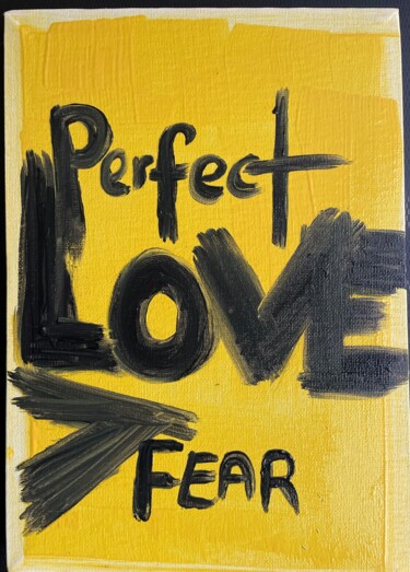 Painting titled "Perfect Love greate…" by Nathalie Gordon, Original Artwork, Acrylic