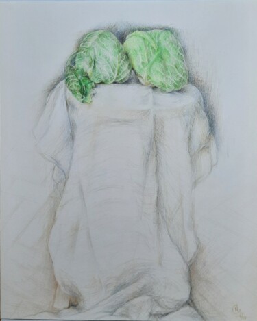 Tekening getiteld "Les promesses" door Nathalie Gautier, Origineel Kunstwerk, Potlood