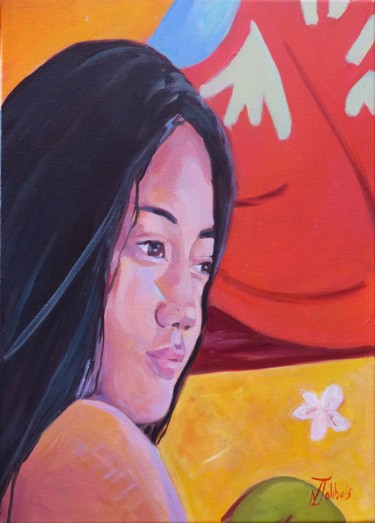 Peinture intitulée "Maruvai" par Nataly Jolibois, Œuvre d'art originale, Huile