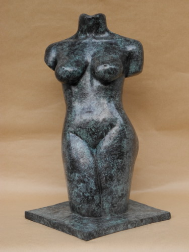 Sculpture titled "« Lou »" by Nathalie Le Guillou, Original Artwork, Bronze