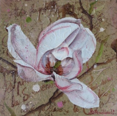 Peinture intitulée "Magnolia" par Nathalie Pouillault Boyaval, Œuvre d'art originale, Autre