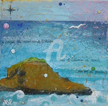 Peinture intitulée "Belle île en mer IV" par Nathalie Pouillault Boyaval, Œuvre d'art originale