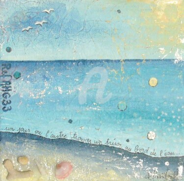 Peinture intitulée "Belle ile en mer IX" par Nathalie Pouillault Boyaval, Œuvre d'art originale