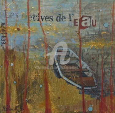Peinture intitulée "Rives de l'eau" par Nathalie Pouillault Boyaval, Œuvre d'art originale