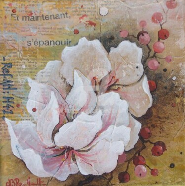 Painting titled "Rosée II" by Nathalie Pouillault Boyaval, Original Artwork