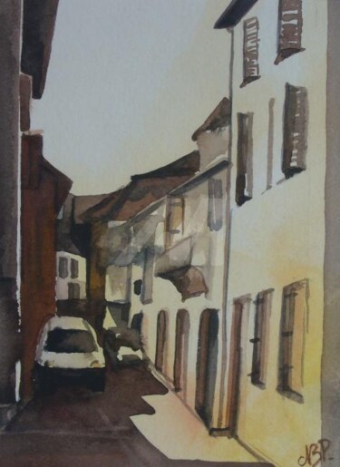 Painting titled "Ruelle I" by Nathalie Pouillault Boyaval, Original Artwork