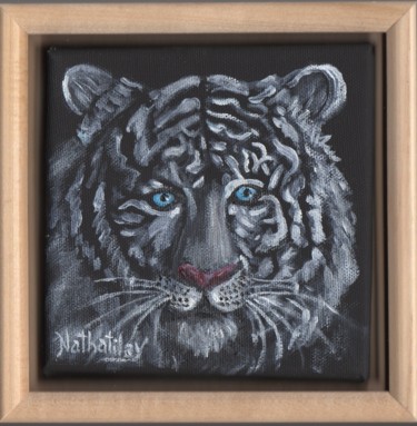Painting titled "Tigre de Sibérie" by Nathalitay, Original Artwork, Acrylic