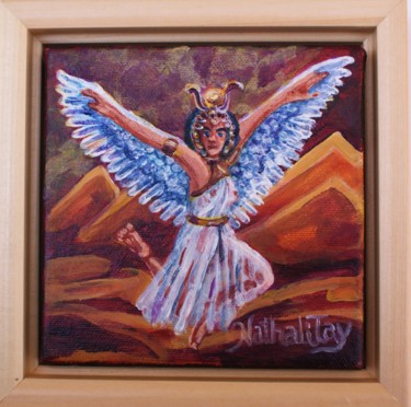Malerei mit dem Titel "Isis" von Nathalitay, Original-Kunstwerk, Acryl