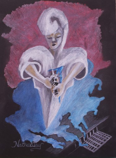 Disegno intitolato "Suicide national" da Nathalitay, Opera d'arte originale, Matita