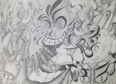 Dessin intitulée "dessin n°3" par Uklizeci, Œuvre d'art originale, Crayon