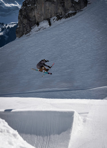 Photographie intitulée "ski en suisse" par Nathanael Desmeules, Œuvre d'art originale, Photographie numérique
