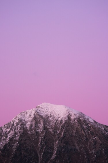 Photographie intitulée "montagne rose" par Nathanael Desmeules, Œuvre d'art originale, Photographie numérique