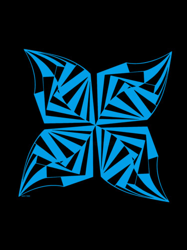 Отпечатки и Гравюры под названием "Blue Butterfly" - Nathaniel Whynott, Подлинное произведение искусства, Чернила