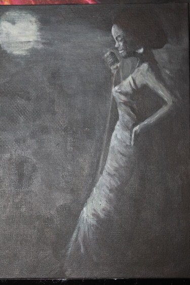 Painting titled "madam" by Natia Loria, Original Artwork, Acrylic