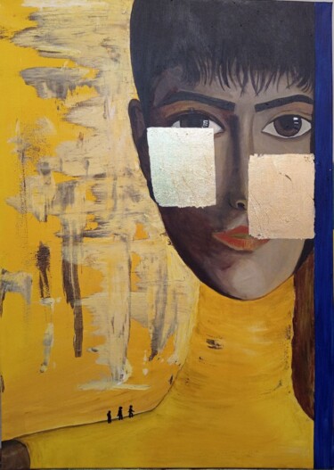 Картина под названием "Прогулка на солнце" - Natia Loria, Подлинное произведение искусства, Акрил