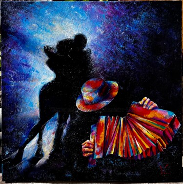 Pittura intitolato "Tango light" da Natia Vardosanidze (NV), Opera d'arte originale, Olio